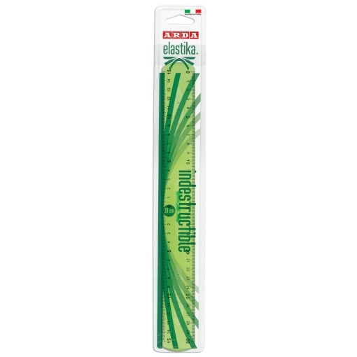 Régua ARDA Elastika Indestructible 30cm 2 graduações