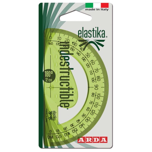 Transferidor ARDA Elastika Indestructible 180 graus 12cm