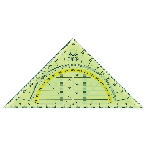 Esquadro geométrico ARDA Elastika Indestructible 45º/16cm
