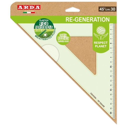 Esquadro ARDA Re-Generation 45º/30cm