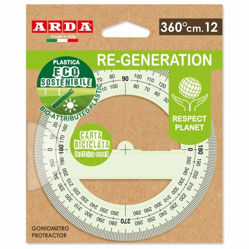 Transferidor ARDA Re-Generation 360 graus 12cm