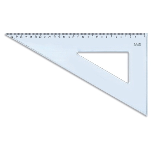 Esquadro geométrico para esquerdinos ARDA Left-Mancini 60º/30cm