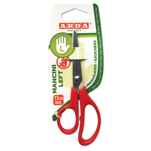 Tesoura escolar para esquerdinos 13cm bico ARDA Left-Mancini