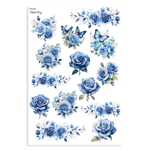 Papel transfer NIGHTROSE.ART Floral 18