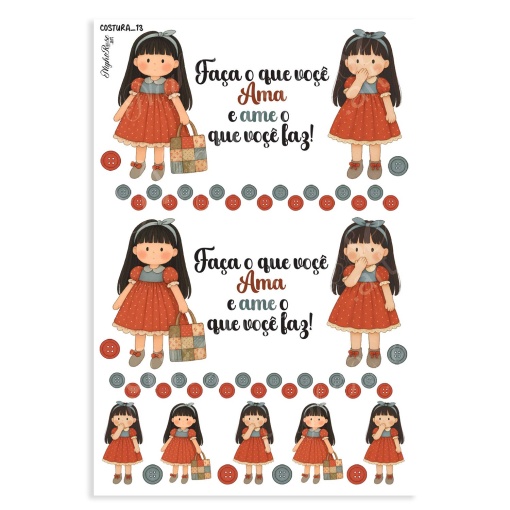Papel transfer NIGHTROSE.ART Costura 13