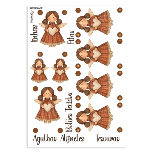 Papel transfer NIGHTROSE.ART Costura 10