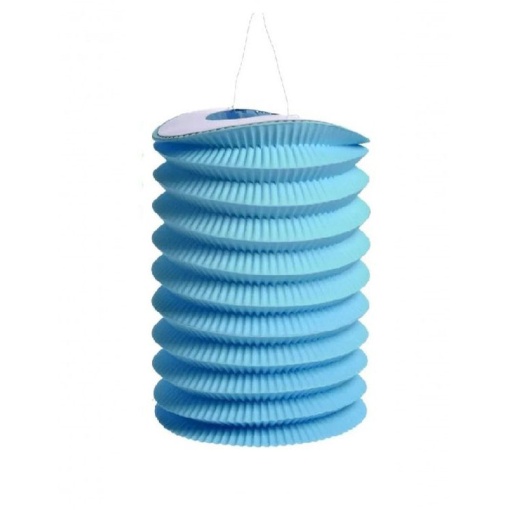Lanterna Santos Populares 15cm azul claro