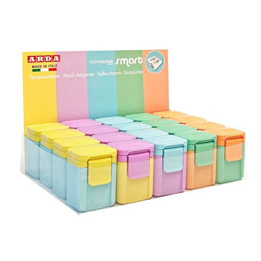 Afia dupla com depósito ARDA Smart Pastel bicolor sortido