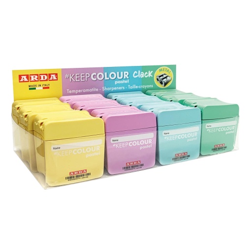 Afia dupla com depósito ARDA Keep Colour cores pastel sortido
