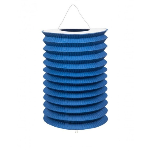 Lanterna Santos Populares 15cm azul escuro