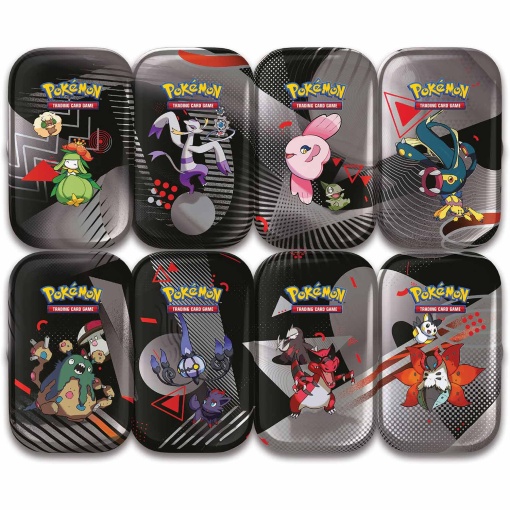 Pokémon TCG: Scarlet & Violet 10.5 Black Bolt & White Flare - Mini Tin sortido com 8 unidades