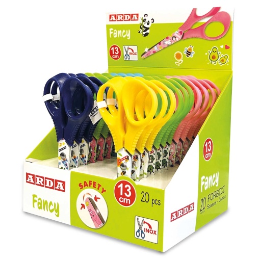 Tesoura escolar 13cm redonda ARDA Fancy