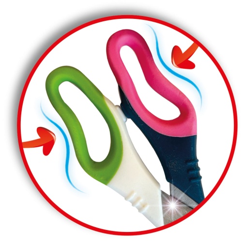 Tesoura escolar 13cm redonda ARDA Bi-Soft sortido