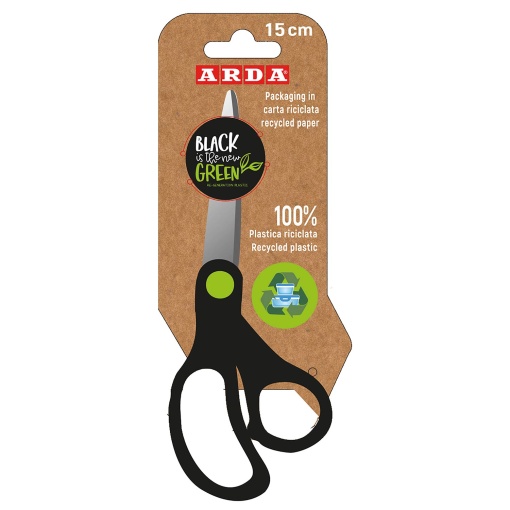 Tesoura escolar 15cm bico ARDA Re-Generation