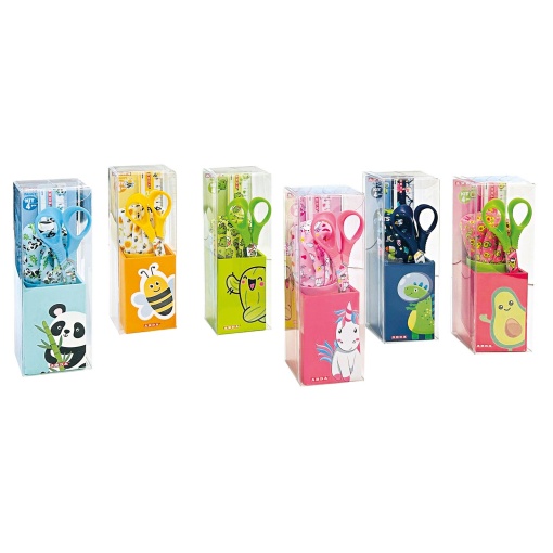 Conjunto escolar 4 peças ARDA Fancy sortido