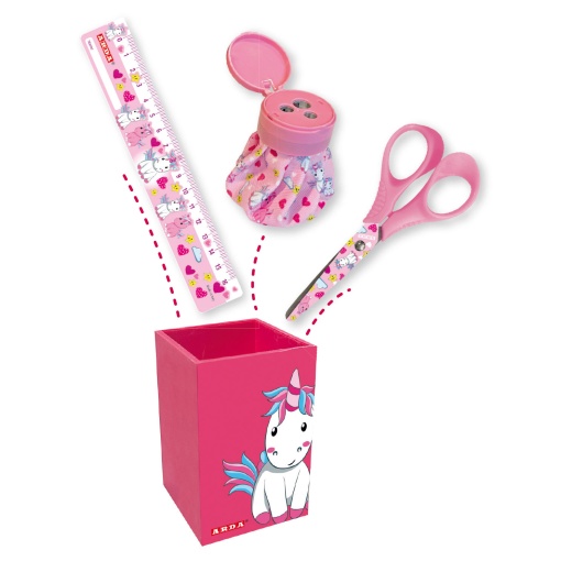 Conjunto escolar com 4 peças ARDA Fancy sortido