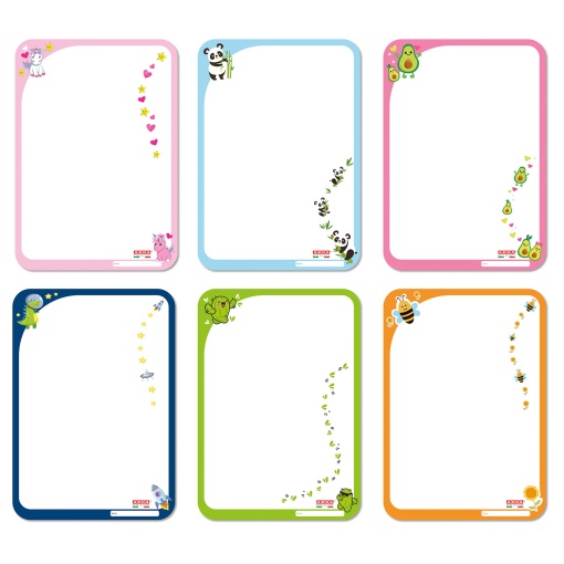 Double-sided whiteboard with marker and eraser, 18x25cm, ARDA Fancy assorted.