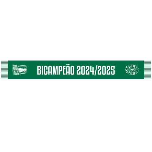 Cachecol Sporting bicampeão verde