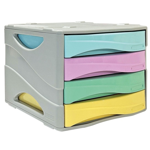 Tabuleiro de secretária 4 gavetas ARDA Keep Colour pastel