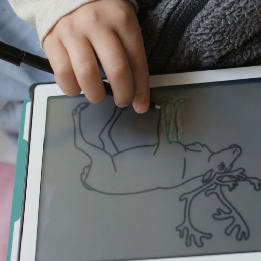 Bloco de desenho com ecrã LCD - Animais Selvagens KIDYWOLF KidyDraw