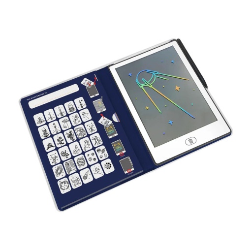Bloco de desenho com ecrã LCD - Galáxia KIDYWOLF KidyDraw