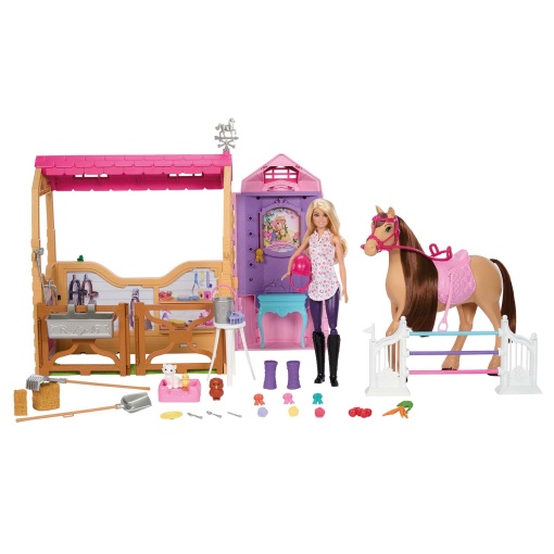 Barbie Mysteries a grande perseguição de cavalos - estábulo Mattel