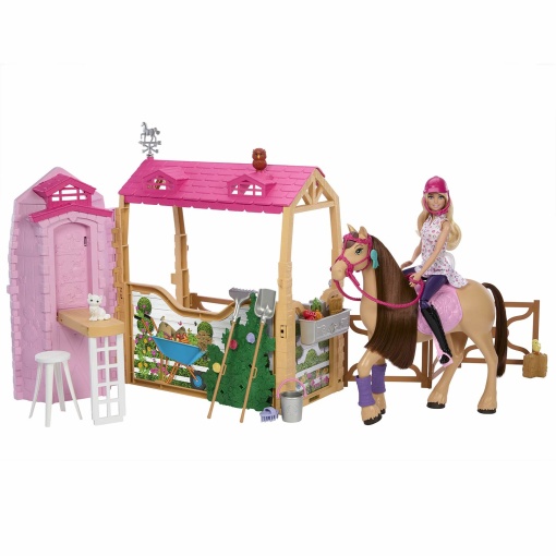 Barbie Mysteries a grande perseguição de cavalos - estábulo Mattel