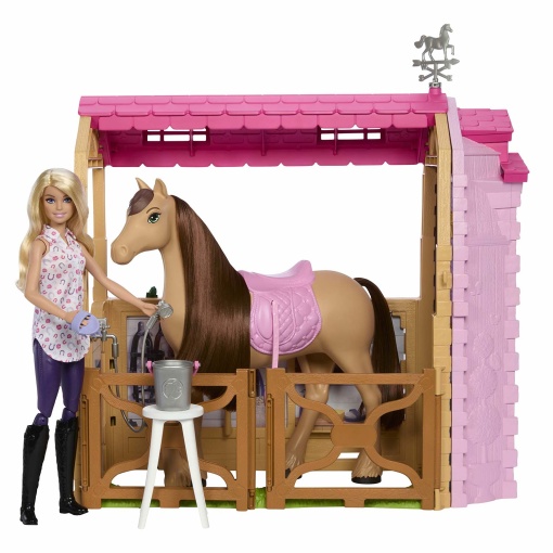 Barbie Mysteries a grande perseguição de cavalos - estábulo Mattel