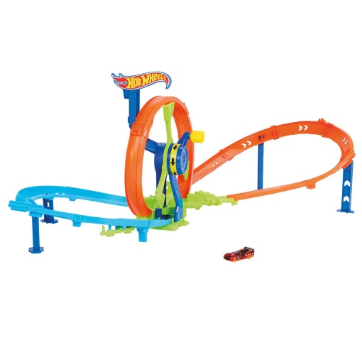 Hot Wheels Stunt Tracks lançamento veloz e looping MATTEL