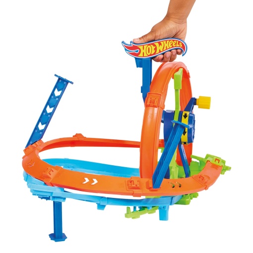 Hot Wheels Stunt Tracks lançamento veloz e looping MATTEL
