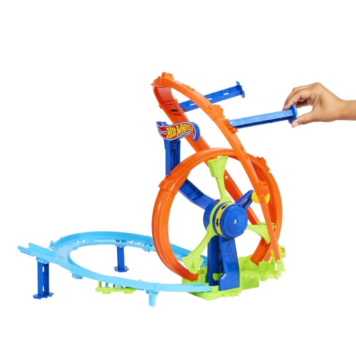 Hot Wheels Stunt Tracks lançamento veloz e looping MATTEL