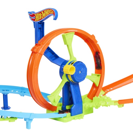 Hot Wheels Stunt Tracks lançamento veloz e looping MATTEL