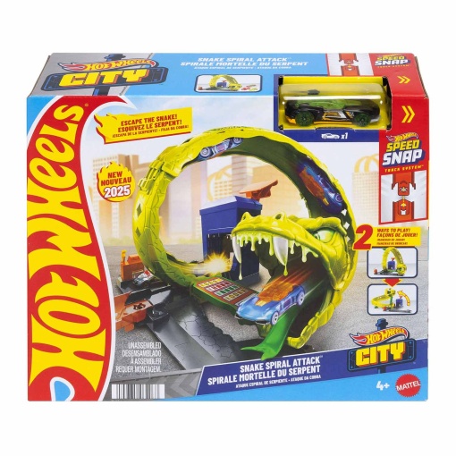 Hot Wheels City ataque espiral da serpente MATTEL