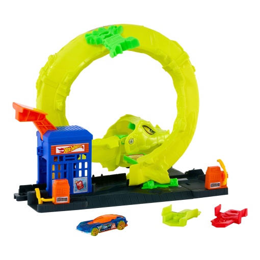 Hot Wheels City ataque espiral da serpente MATTEL