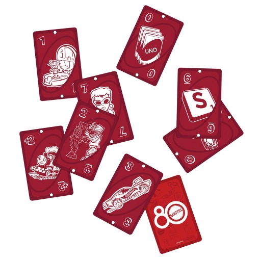 UNO 80th Ruby Red MATTEL Games