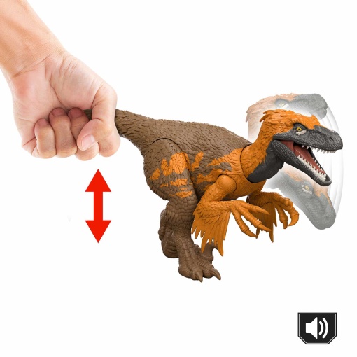 Jurassic World Rugido Selvagem Utahraptor 28cm MATTEL