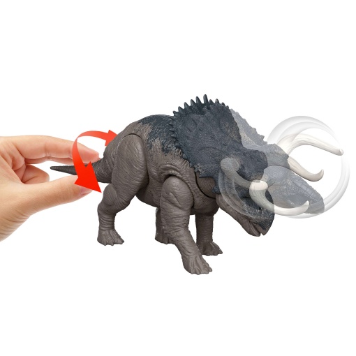Jurassic World Rugido Selvagem Nasutoceratops 28cm MATTEL