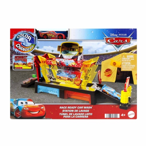 Disney Pixar Cars túnel de lavagem com mudança de cor MATTEL
