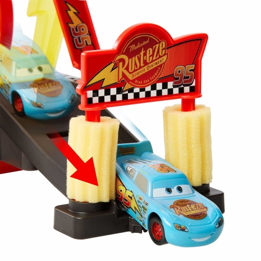 Disney Pixar Cars túnel de lavagem com mudança de cor MATTEL