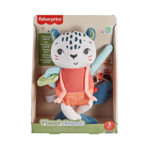 Peluche leopardo das neves Fisher-Price Planet Friends Mattel HKD64