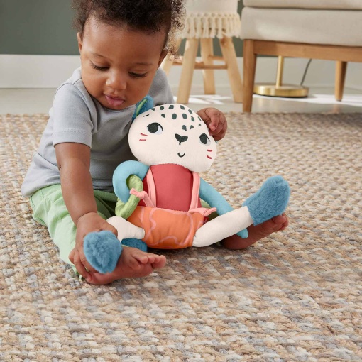 Peluche leopardo das neves Fisher-Price Planet Friends Mattel HKD64