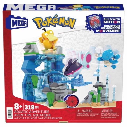 Mega Pokémon Construx Aventura Aquática 319 peças MATTEL