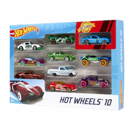 Hot Wheels pack 10 carros miniaturas sortido MATTEL