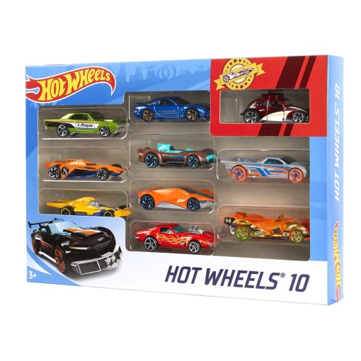 Hot Wheels pack 10 carros miniaturas sortido MATTEL