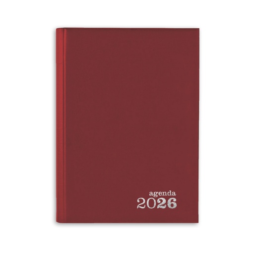 Agenda diária A5 2026 AMBAR Classic vermelha