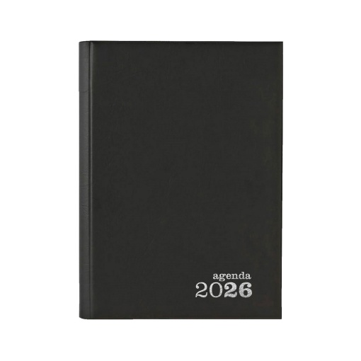Agenda diária A5 2026 AMBAR Classic preta