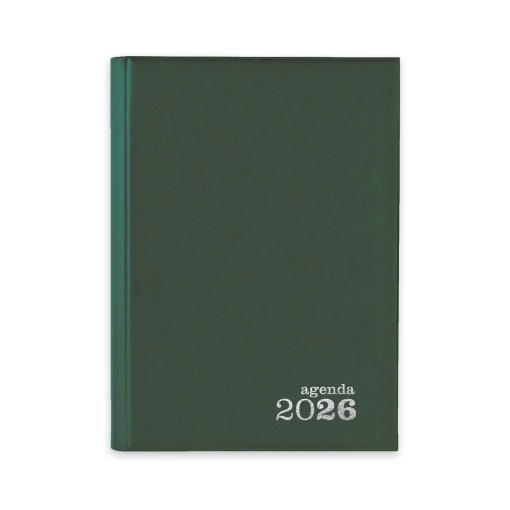 Agenda diária A5 2026 AMBAR Classic verde