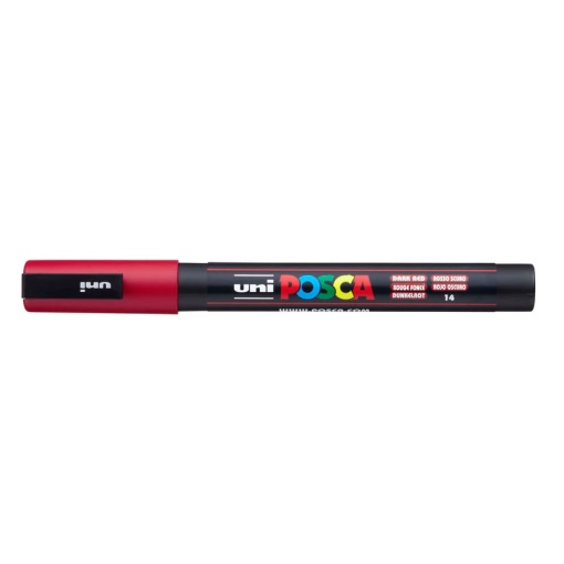 Marcador POSCA PC-3M fino 0,9-1,3mm vermelho escuro 14