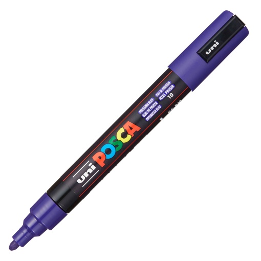 Marcador UNI POSCA PC-5M médio 1,8-2,5mm azul da Prússia 10