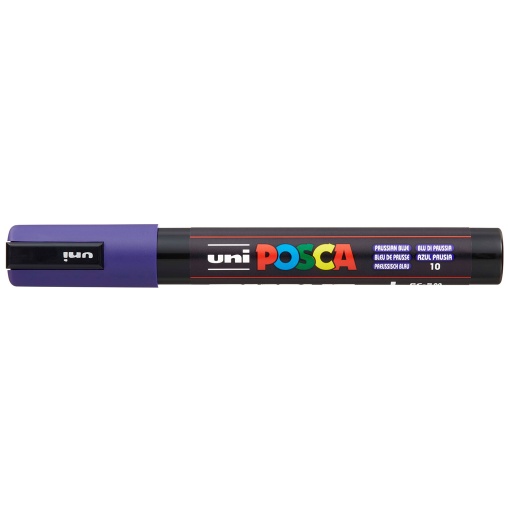 Marcador POSCA PC-5M médio 1,8-2,5mm azul da Prússia 10